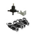 VW MKI MKII GTI 1.8L 2.0L 8v SOHC dual downdraft intake manifold - Black + 0-30 PSI Fuel pressure regulator + Bracket SPA TURBO USA