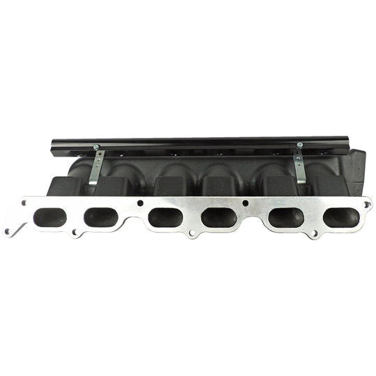 Toyota / Lexus 2JZ-GTE T4 High Performance Twin Scroll Turbo Manifold + intake manifold - 12 Injectors - Black SPA TURBO USA
