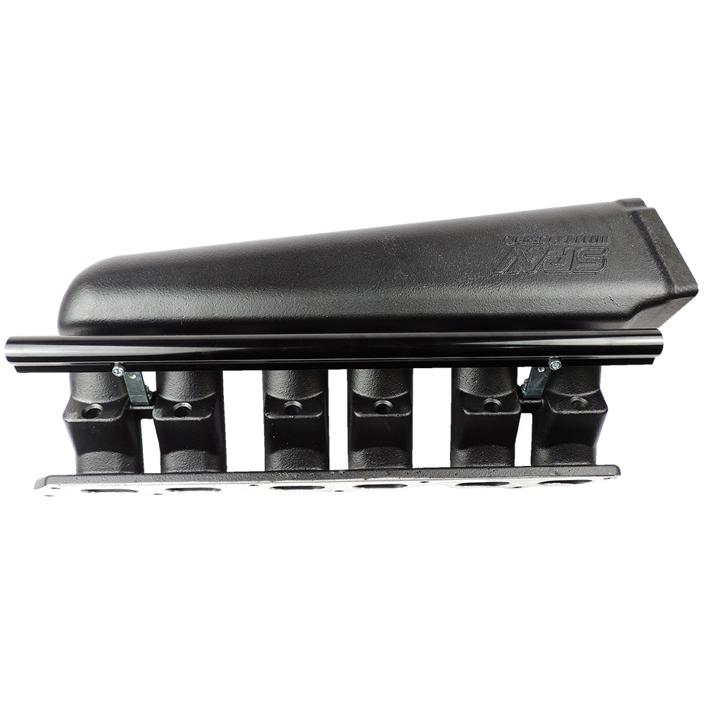 93-02 Supra 2JZ GTE intake manifold - 6 Injectors - Black - PRE SALE SPA TURBO USA