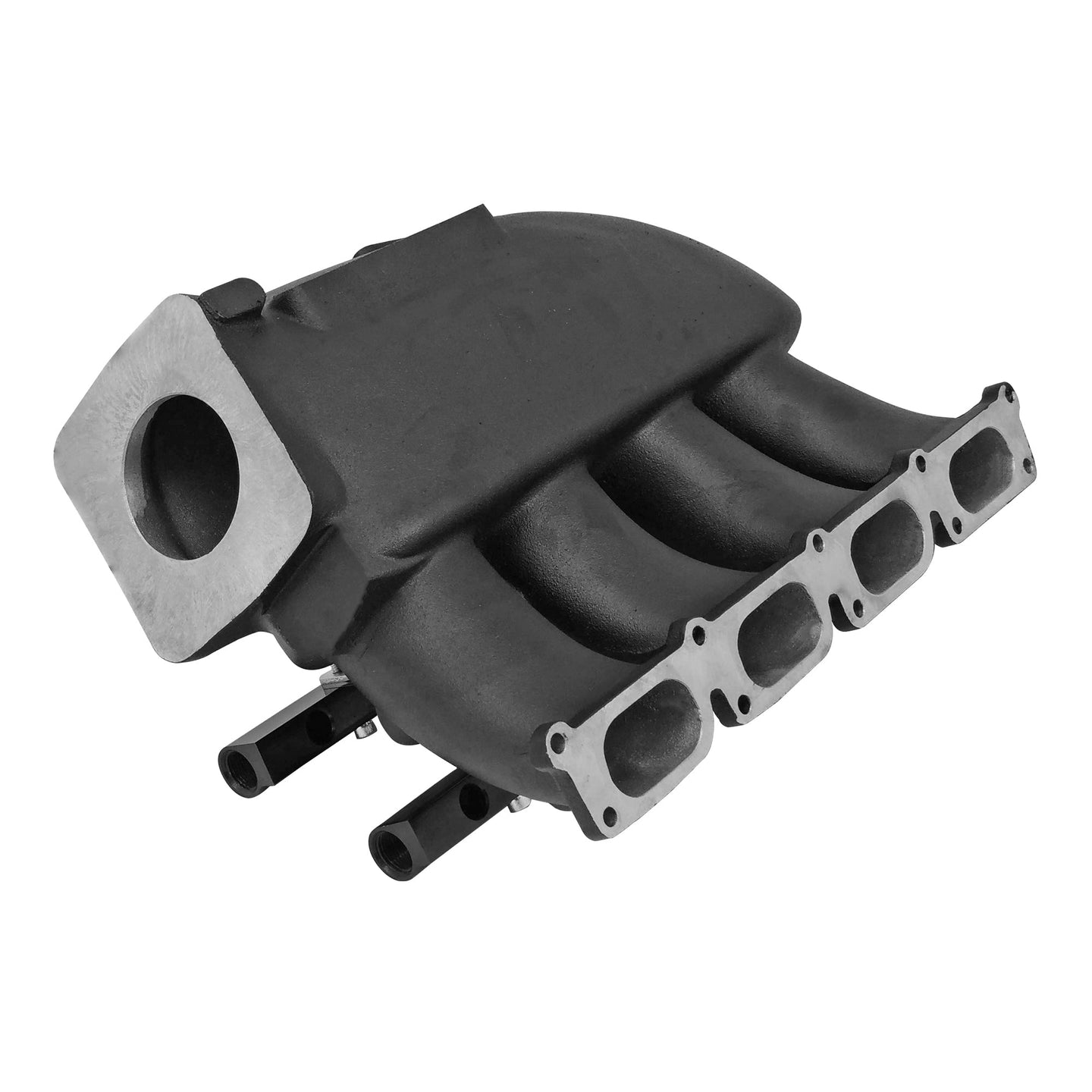 Cast Aluminum Intake Manifold for transverse VW/AUDI 1.8T with 8 injectors Fuel Rail Kit (right side without throttle bolt holes) - Black SPA TURBO USA