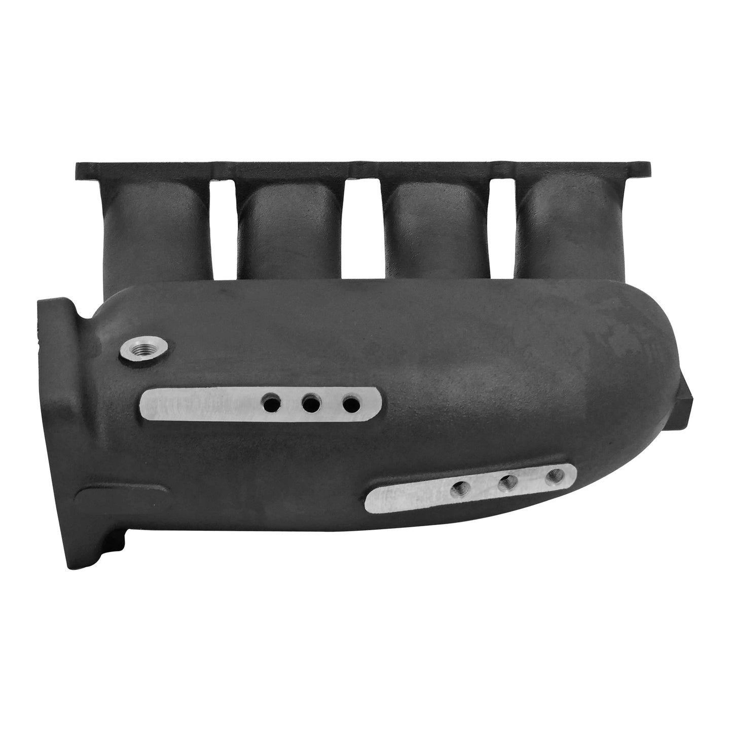 Cast Aluminum Intake Manifold for transverse VW/AUDI 1.8T with 8 injectors Fuel Rail Kit (left side OEM throttle) -  Black SPA TURBO USA