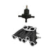 VW MKI MKII GTI 1.8L 2.0L 8V SOHC SINGLE DOWNDRAFT INTAKE MANIFOLD - BLACK + 0-30 PSI Fuel pressure regulator + Bracket SPA TURBO USA