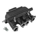INTAKE MANIFOLD VW 8V CROSS FLOW LONGITUDINAL - 8 INJECTORS - WITHOUT BOLT HOLES - BLACK SPA TURBO USA