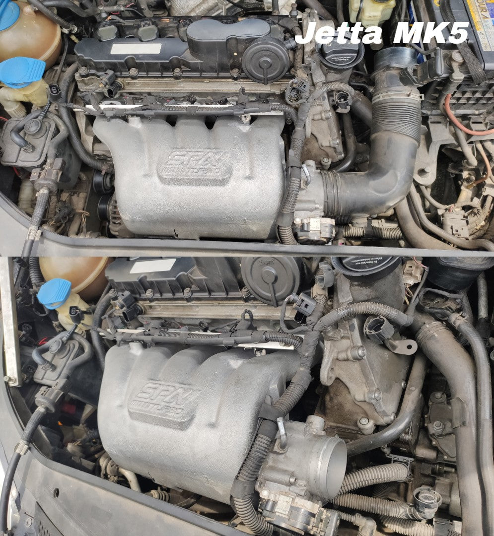 VW Jetta / Golf MK5 2.5L 5 cylinder 20V 07K T3 top mount turbo manifold + Intake manifold SPA TURBO USA