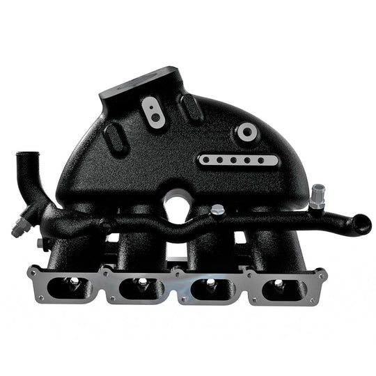 Cast Aluminum Intake Manifold for longitudinal VW/AUDI 1.8T with 4 injectors Fuel Rail Kit (without throttle bolt holes) Black SPA TURBO USA