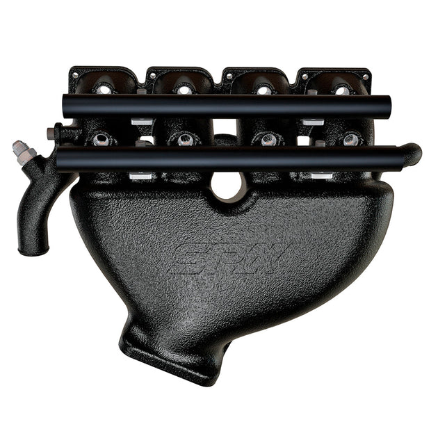 Cast Aluminum Intake Manifold for longitudinal VW/AUDI 1.8T with 8 injectors Fuel Rail Kit (OEM throttle) Black - PRE SALE SPA TURBO USA