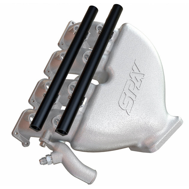 Cast Aluminum Intake Manifold for longitudinal VW/AUDI 1.8T with 8 injectors Fuel Rail Kit (OEM throttle) - PRE SALE SPA TURBO USA