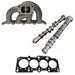 VW/AUDI 1.8L 20V transverse T3 twin scroll turbo manifold  + 252 / 260 performance camshaft set + 2.50mm decompression MLS head gasket SPA TURBO USA