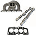 VW/AUDI 1.8L 20V transverse T3 twin scroll turbo manifold  + 252 / 260 performance camshaft set + 2.50mm decompression MLS head gasket SPA TURBO USA