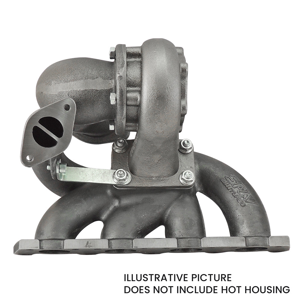 VW MKIV GTI T3 Twin Scroll Top Mount Turbo Manifold - EVOLUTION SPA TURBO USA