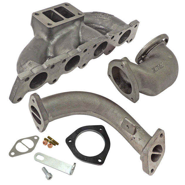 VW MKIV GTI T3 Twin Scroll Top Mount Turbo Manifold - EVOLUTION SPA TURBO USA