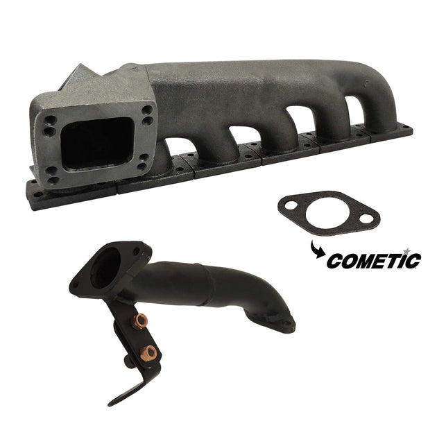 BMW E36 M3 S50 TU M5X Turbo Exhaust Manifold + WASTEGATE MOUNT WG 2 BOLT MOUNT + COMETIC WASTEGATE FLANGE GASKET SPA TURBO USA