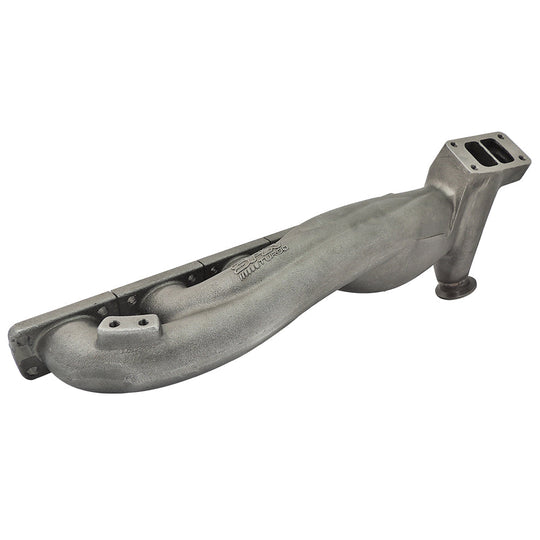 TWIN SCROLL TOP MOUNT CAST TURBO MANIFOLD V-BAND WASTEGATE + CAST ALUMINUM INTAKE MANIFOLD OEM THROTTLE for BMW E36 325 328 M3 (M50/M52/M54) SPA TURBO USA