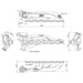 TWIN SCROLL TOP MOUNT CAST TURBO MANIFOLD V-BAND WASTEGATE + CAST ALUMINUM INTAKE MANIFOLD OEM THROTTLE for BMW E36 325 328 M3 (M50/M52/M54) SPA TURBO USA