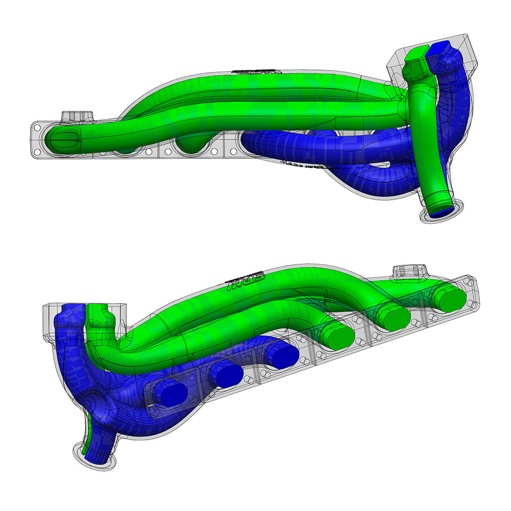 TWIN SCROLL TOP MOUNT CAST TURBO MANIFOLD V-BAND WASTEGATE + CAST ALUMINUM INTAKE MANIFOLD OEM THROTTLE for BMW E36 325 328 M3 (M50/M52/M54) SPA TURBO USA