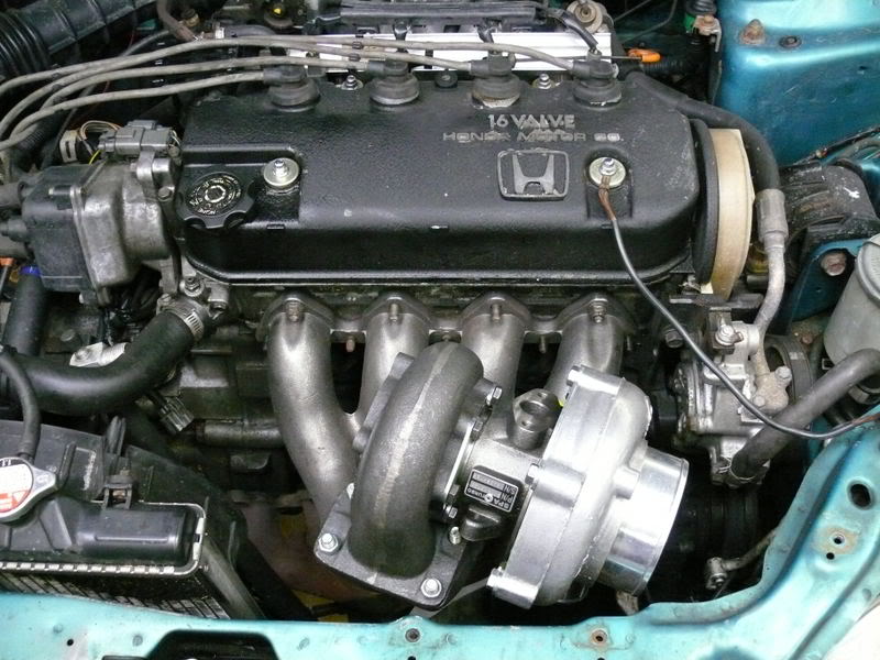 Honda D-series T3 top mount turbo manifold SPA TURBO USA