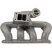 8th gen Honda Civic SI (K20 engine) TWIN SCROLL CAST TURBO MANIFOLD V-BAND WASTEGATE SPA TURBO USA