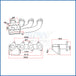 Chevy Euro C20NE longitudinal T3 turbo manifold SPA TURBO USA