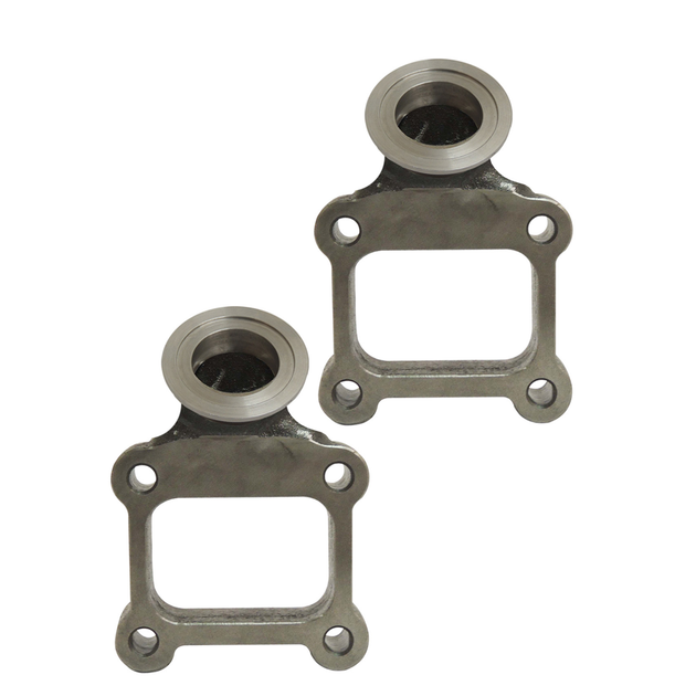 T4 manifold 44mm v-band Wastegate adapter 45 degree flange (2 units) SPA TURBO USA