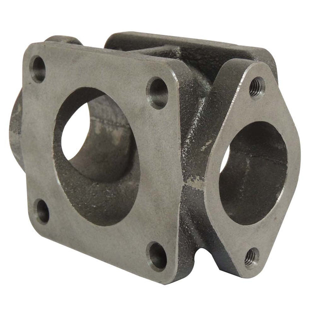 T4 cast iron flange turbo charger manifold exhaust adapter dual wastegate port SPA TURBO USA