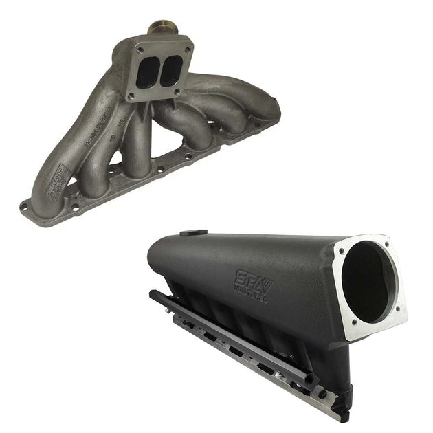 TOYOTA SUPRA LEXUS IS300 GS 2JZ-GE T4 TWIN SCROLL TURBO MANIFOLD + INTAKE MANIFOLD 6 INJECTOR - PRE SALE SPA TURBO USA