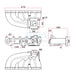 VW VR6 12v Turbo manifold - T3/T4 + COMETIC EXHAUST MANIFOLD GASKET SPA TURBO USA