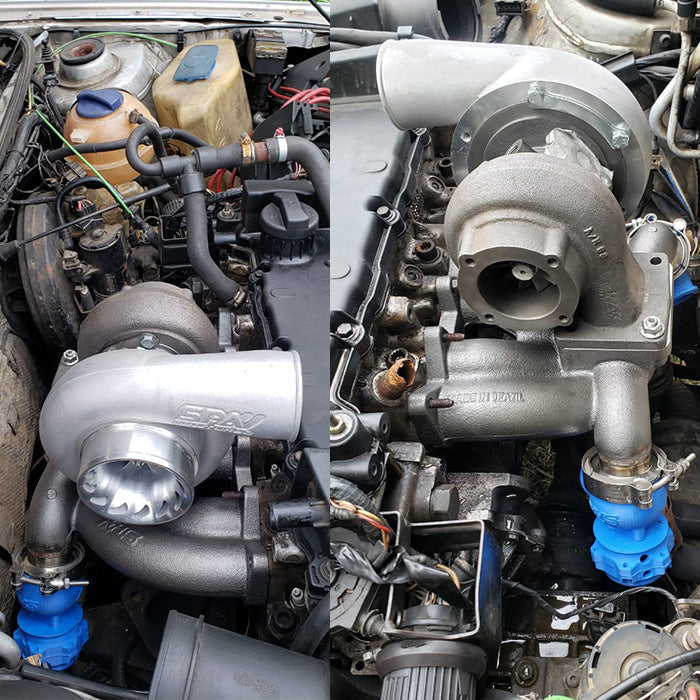 VW VR6 12V Twin scroll T4 top mount turbo manifold - Dual V-band Wastegates + COMETIC EXHAUST MANIFOLD GASKET SPA TURBO USA