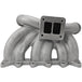 VW VR6 12V OBDI Short Runner Induction Intake Manifold + VW VR6 12V TWIN SCROLL T4 TOP MOUNT TURBO MANIFOLD - DUAL V-BAND WASTEGATES SPA TURBO USA