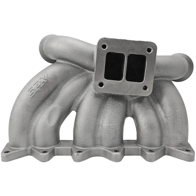 VW VR6 12V OBDI Short Runner Induction Intake Manifold + VW VR6 12V TWIN SCROLL T4 TOP MOUNT TURBO MANIFOLD - DUAL V-BAND WASTEGATES + OBD2 FLANGE SPA TURBO USA