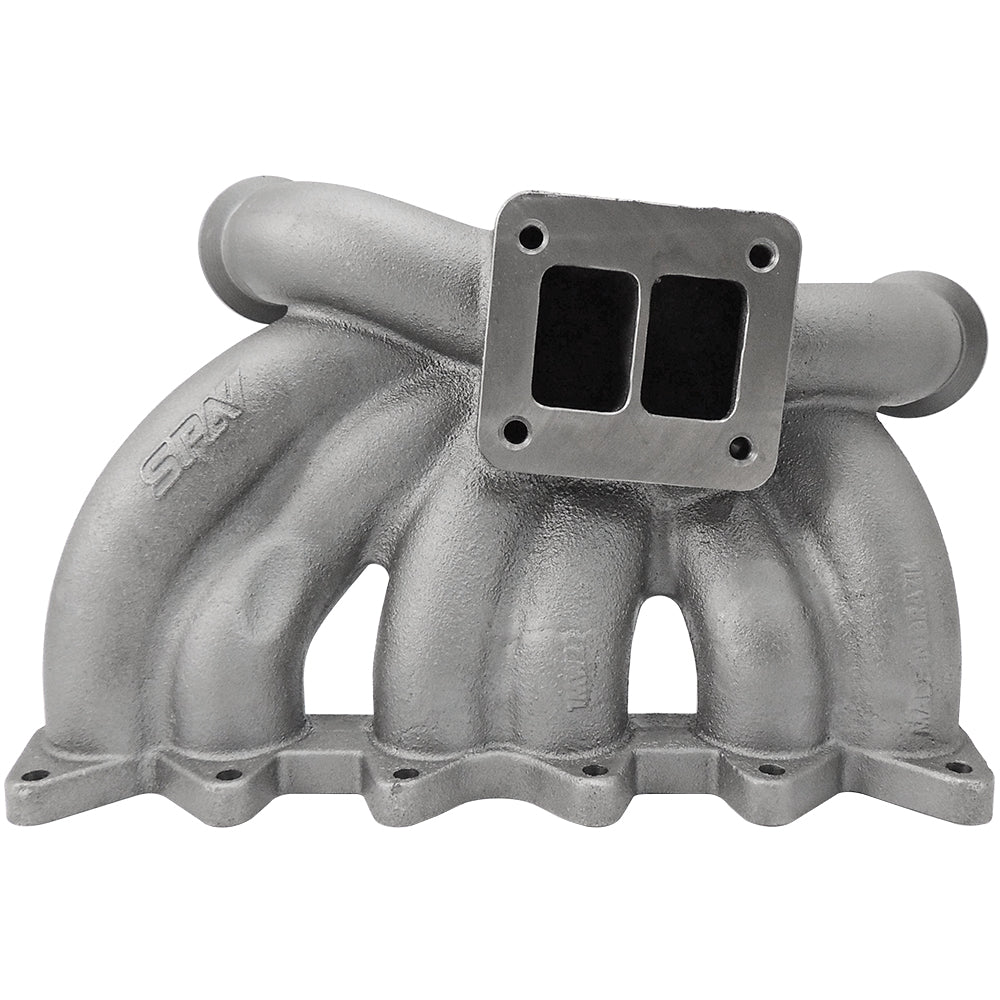VW VR6 12V Twin scroll T4 top mount turbo manifold - Dual V-band Wastegates + COMETIC EXHAUST MANIFOLD GASKET SPA TURBO USA