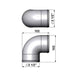 2.5” tight radius 90° elbow intake pipe SPA TURBO USA