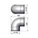 2.5” tight radius 90° elbow intake pipe SPA TURBO USA