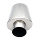 Ultra Quiet Resonator - 2.500" Inlet/Outlet x 13.75" Long - 304 Stainless Ace Race Parts