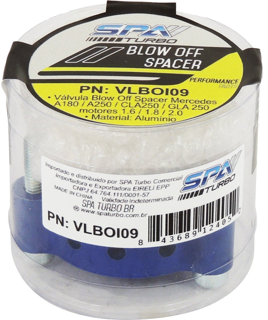 Aluminum Blow Off Valve Adapter Spacer BOV Mercedes 2.0T Turbo A180 CLA 250 A250 GLA 250 - Blue Series SPA TURBO USA