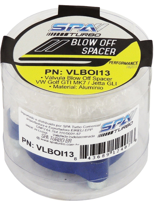 Aluminum Blow Off Valve Adapter Spacer BOV VW Golf GTI Mk7 Mk7.5 - Blue Series SPA TURBO USA