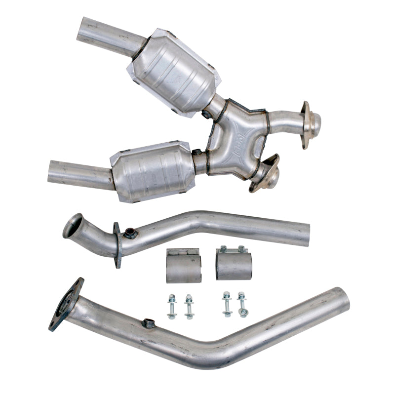 BBK 99-04 Mustang 4.6 GT / Cobra High Flow X Pipe With Catalytic Converters - 2-1/2 BBK