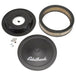 Edelbrock Air Cleaner Pro-Flo Series Round Steel Top Paper Element 14In Dia X 3 75In Dropped Base Edelbrock