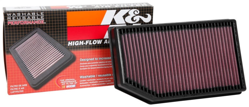 K&N 2018 Jeep Wrangler JL 2.0L/3.6L F/I Drop In Air Filter - DFW Speed Syndicate