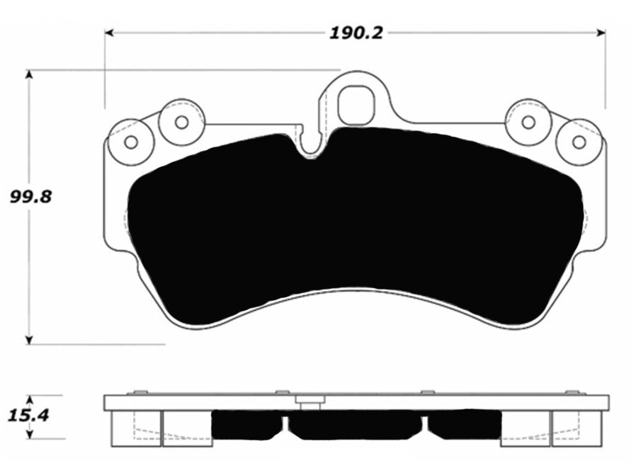 Porterfield Brake Pads for 2008 PORSCHE CAYENNE w/330mm Front Rotor FR SPORT