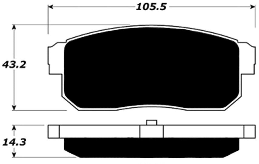 Porterfield Brake Pads for 2005 MAZDA RX 8 FR SPORT