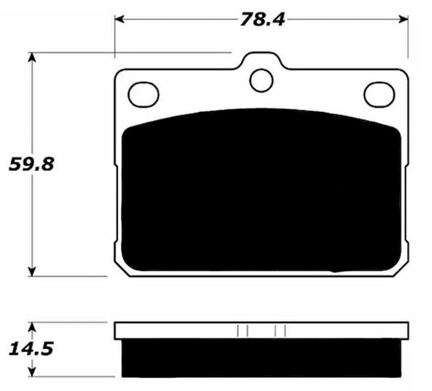 Porterfield Brake Pads for 1972 MAZDA RX 3 FR SPORT