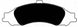 Porterfield Brake Pads for 2004 PONTIAC GTO FR SPORT