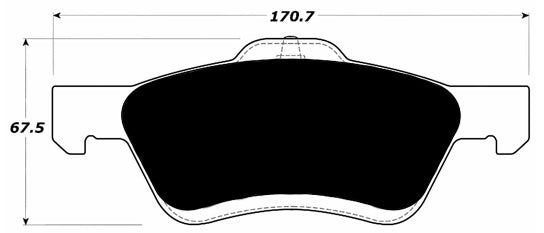 Porterfield Brake Pads for 2008 FORD ESCAPE FR SPORT