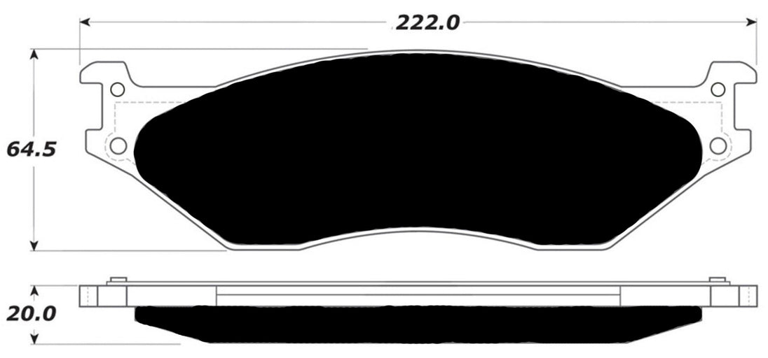 Porterfield Brake Pads for 2009 FORD F450 Super Duty FR SPORT