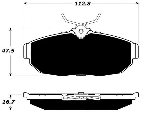 Porterfield Brake Pads for 2009 FORD MUSTANG V6 FR SPORT