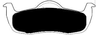 Porterfield Brake Pads for 2006 JEEP COMMANDER FR SPORT