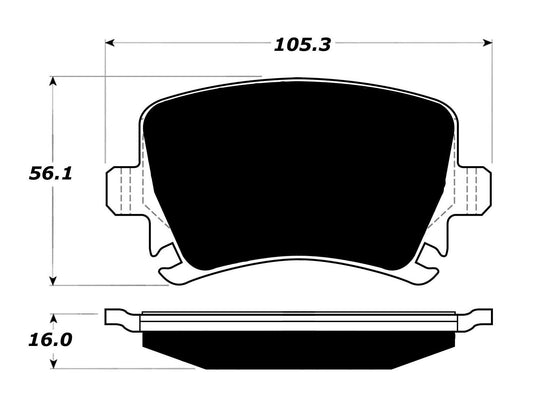 Porterfield Brake Pads for 2010 VOLKSWAGEN TIGUAN FR SPORT