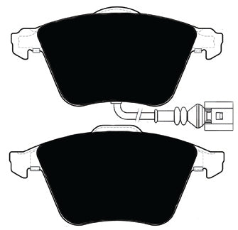 Porterfield Brake Pads for 2008 AUDI TT Quattro - V6 3.2L FR SPORT