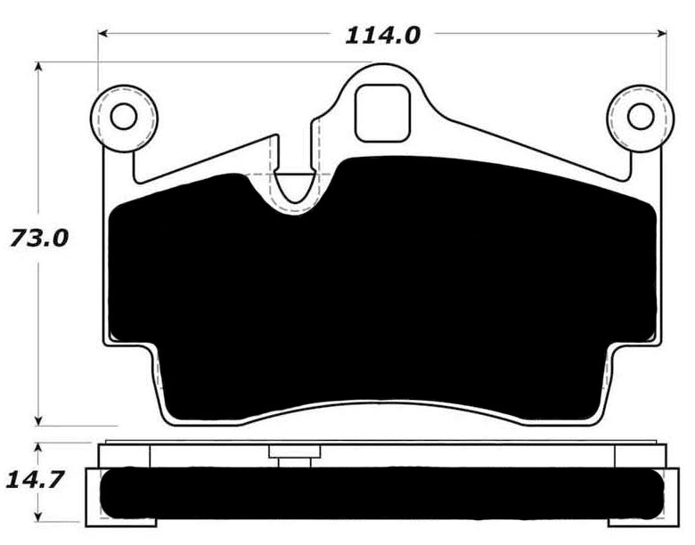 Porterfield Brake Pads for 2015 PORSCHE BOXSTER S FR SPORT