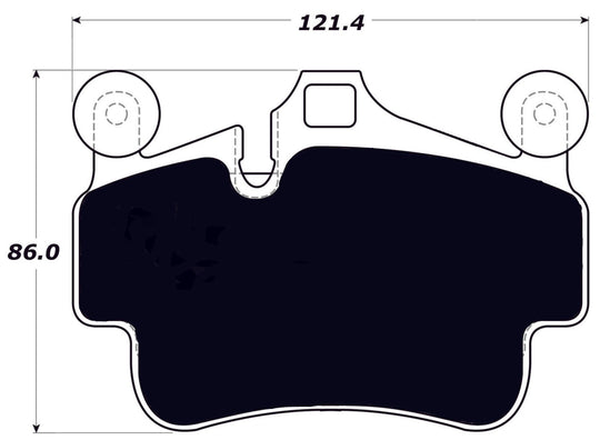 Porterfield Brake Pads for 2008 PORSCHE 911 Carrera 2 Turbo Look Type 997 w/Iron Discs FR SPORT